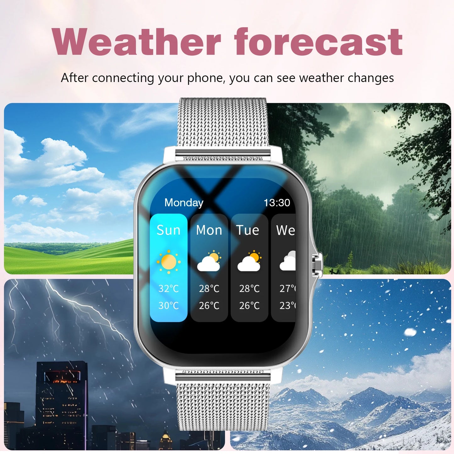 Smart Watch Multi-Functional Sports Smart Watch ,Wireless Calling, Personalized the Watch Faces,Music Control