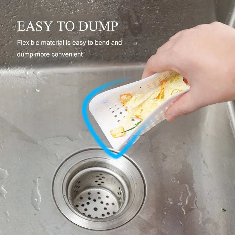 Sink Strainer Shower Drain Plug Hair Catcher Bathtub Shower Kitchen Sink Sewer Hair Filter Screen Silicone Bathroom Accessories