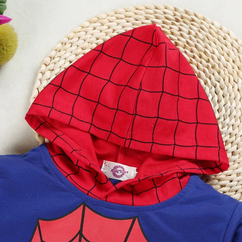 Spider-man Children's Clothing Sets Boys Toddlers Fashion Set Kids Long Sleeved+Pant 2Piece Clothes Sleepwear Sets