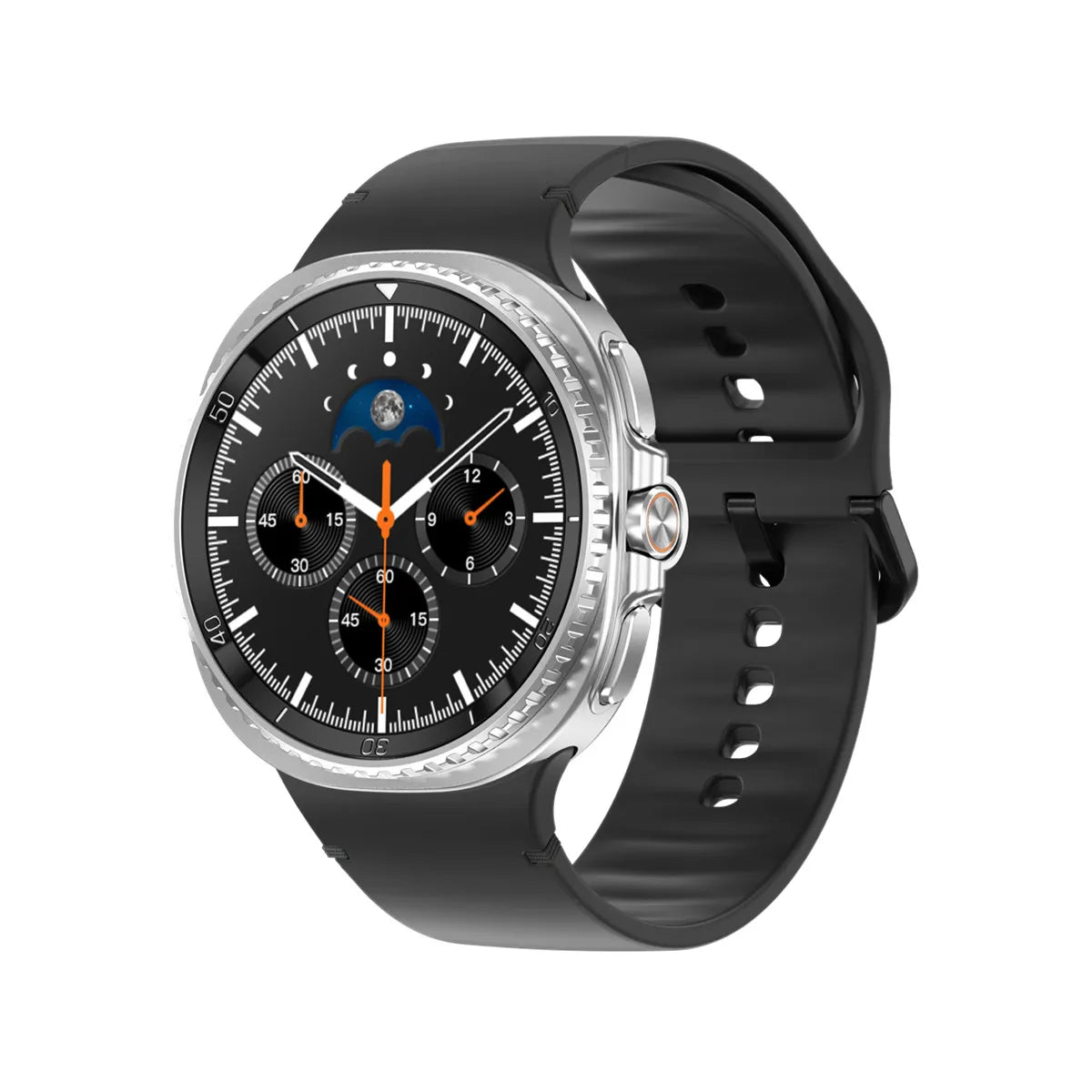 Smart Watch Man with Rotating Bezel AI Voice Assistant Receive Call 3ATM Waterproof Remote Music 1.43inch HD Screen Wristwatch