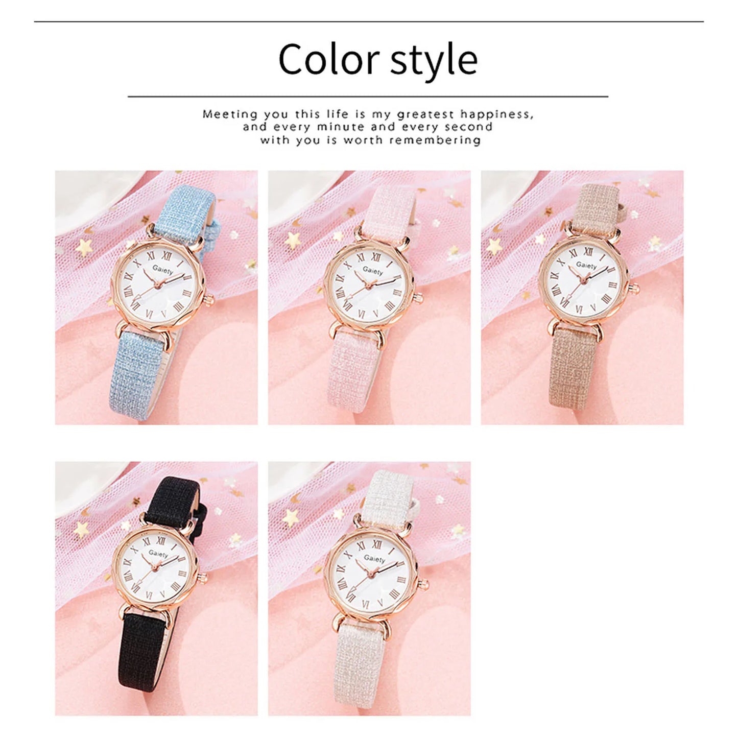 2pcs Set Luxury Women Bracelet Quartz Watches For Women Leather Watch Ladies Quartz Wristwatches Temperament Ladies Watch