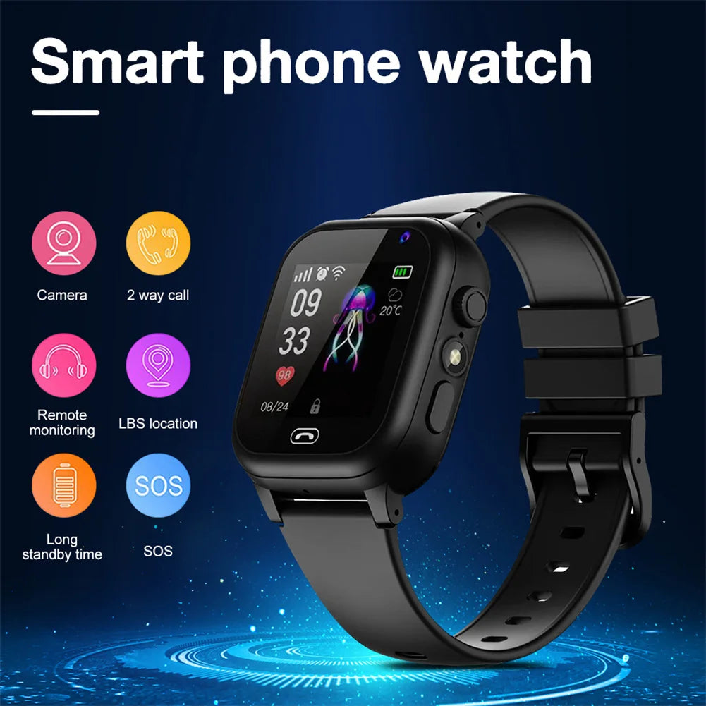 New 4G Smart Watch SOS GPS Location Video Call Sim Card For Children SmartWatch Camera Waterproof Watch For Boys Girls Present