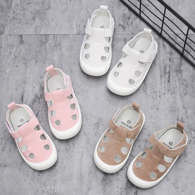 Kids Sandals Summer Girls Boys Cutout Sneakers Breathable Children Sports Shoes Closed Toe Baby Toddlers Beach Sandalias CSH1374