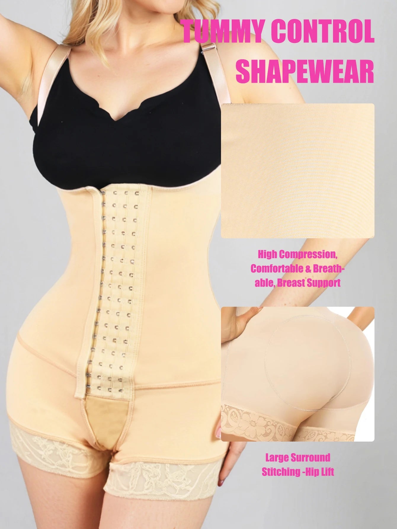 Women Compression Body Shaper Butt Lifter Fajas Colombianas Slimming Corset For  Post Surgery Slimming