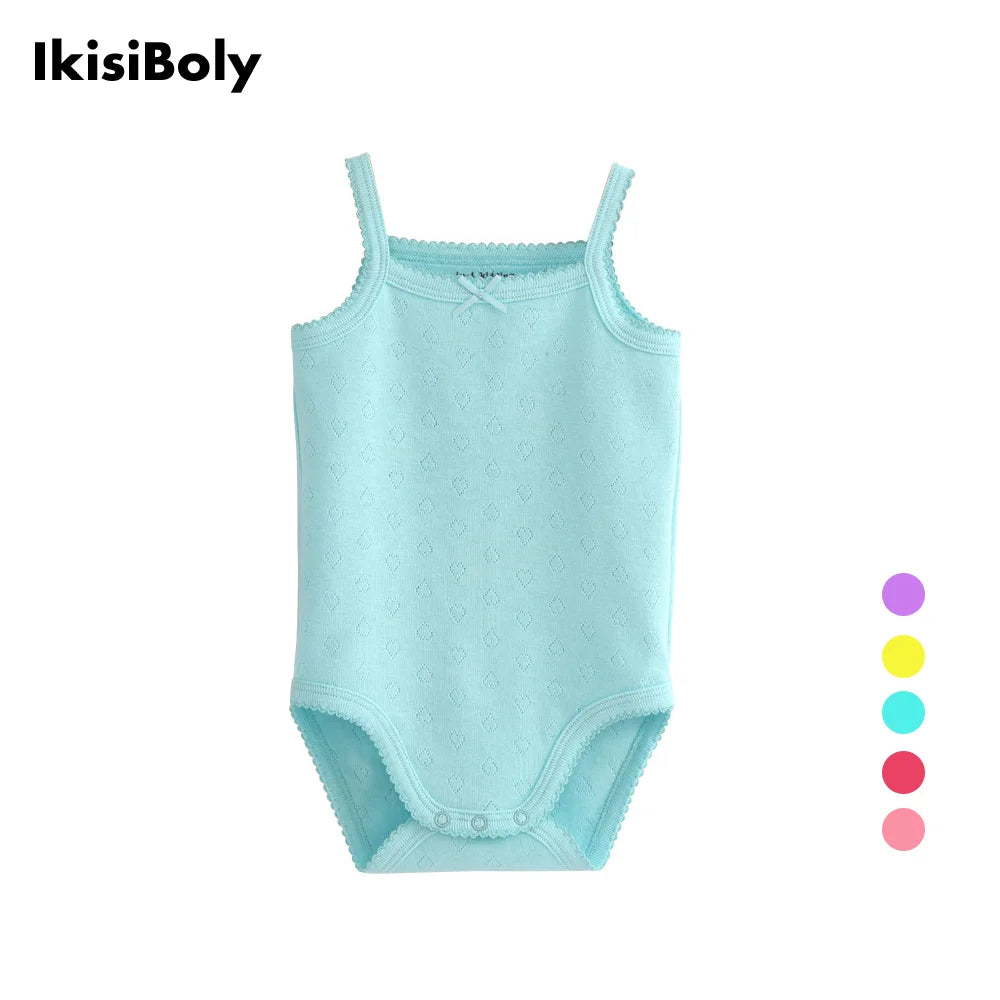 Baby Cotton Sleeveless Rompers Clothes for Girls Toddlers Kids One-pieces Bodysuits Summer Outfit for Kid