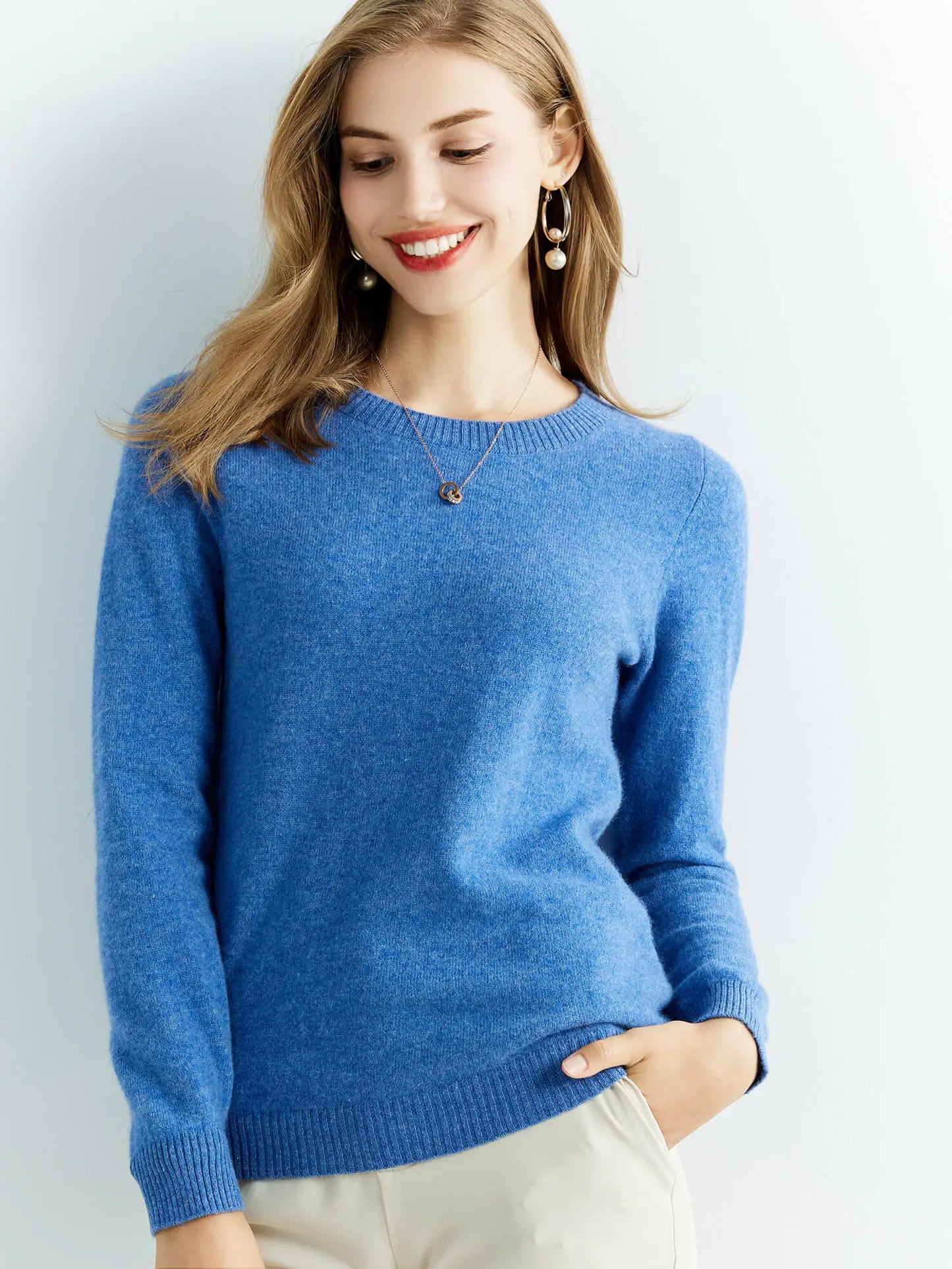 Knitted Sweaters Cashmere Sweater Women 100% Merino Wool O-Neck Vintage Pullovers 2022 Winter Autumn Jumpers Clothing Top Female