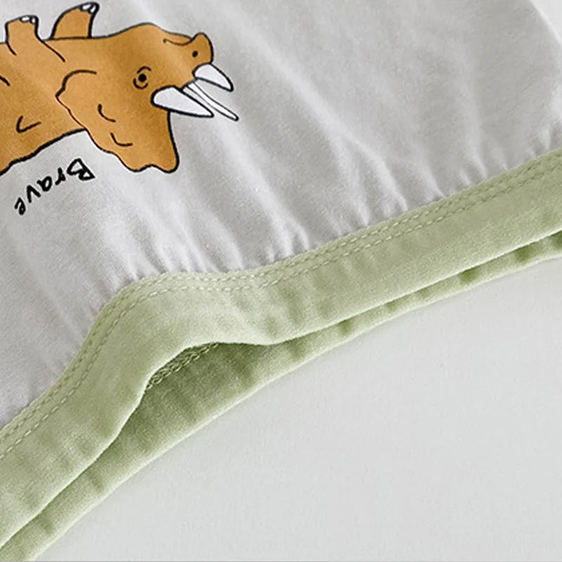 Baby Boys Girls Underwear Children Cartoon Dinosaur Cotton Flat Corner Underwear Kids Four Seasons Shorts for 3T 4T 5T 6T 7T 8T