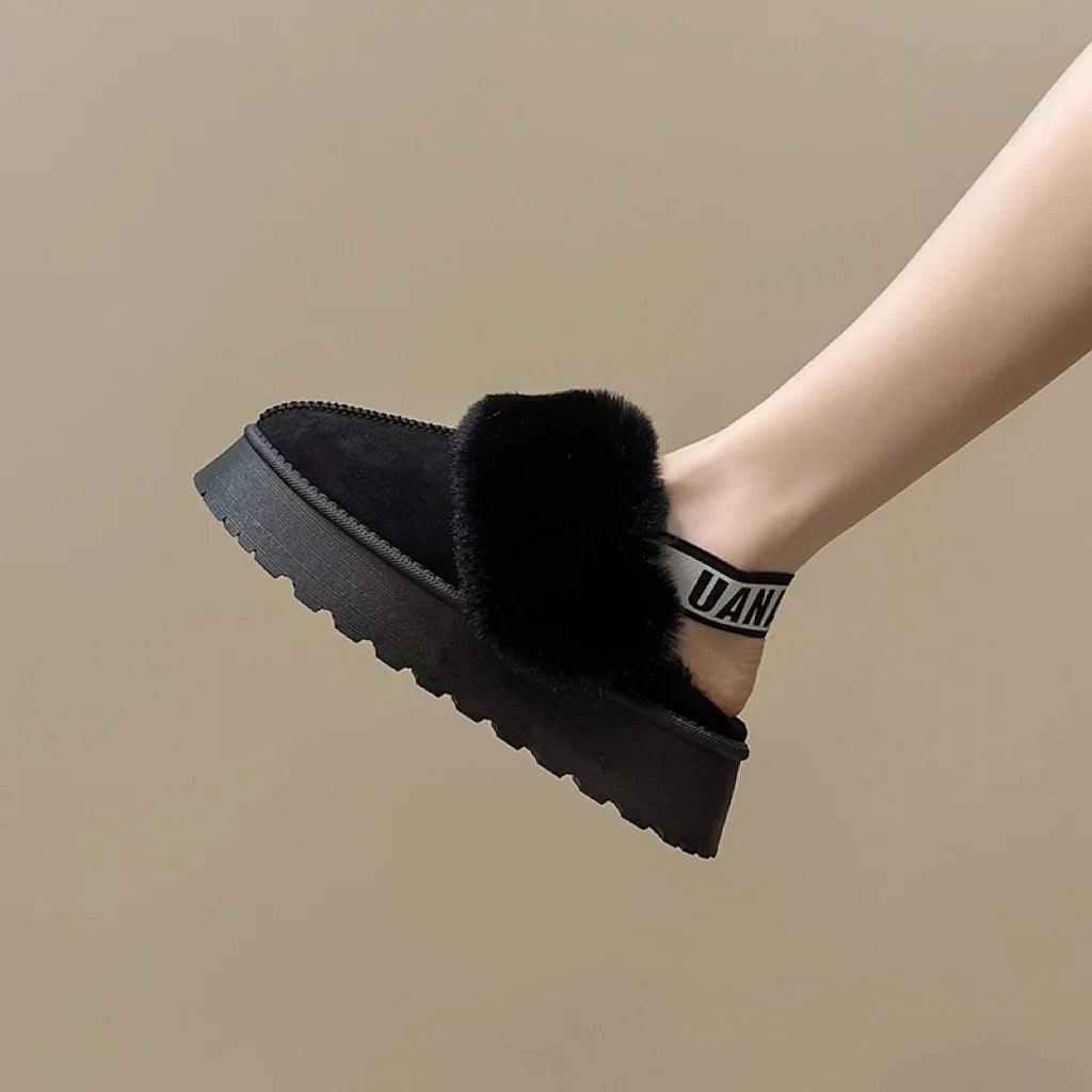2024 New Winter Snow Boots for Women - Fur Lined with Thick Fleece and Warm Cotton