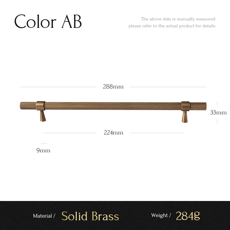 Santaya Solid Antique Brushed Brass Handles Kitchen Cabinet Pulls Bedroom Wardrobe Drawer Knobs Furniture Bronze Handle
