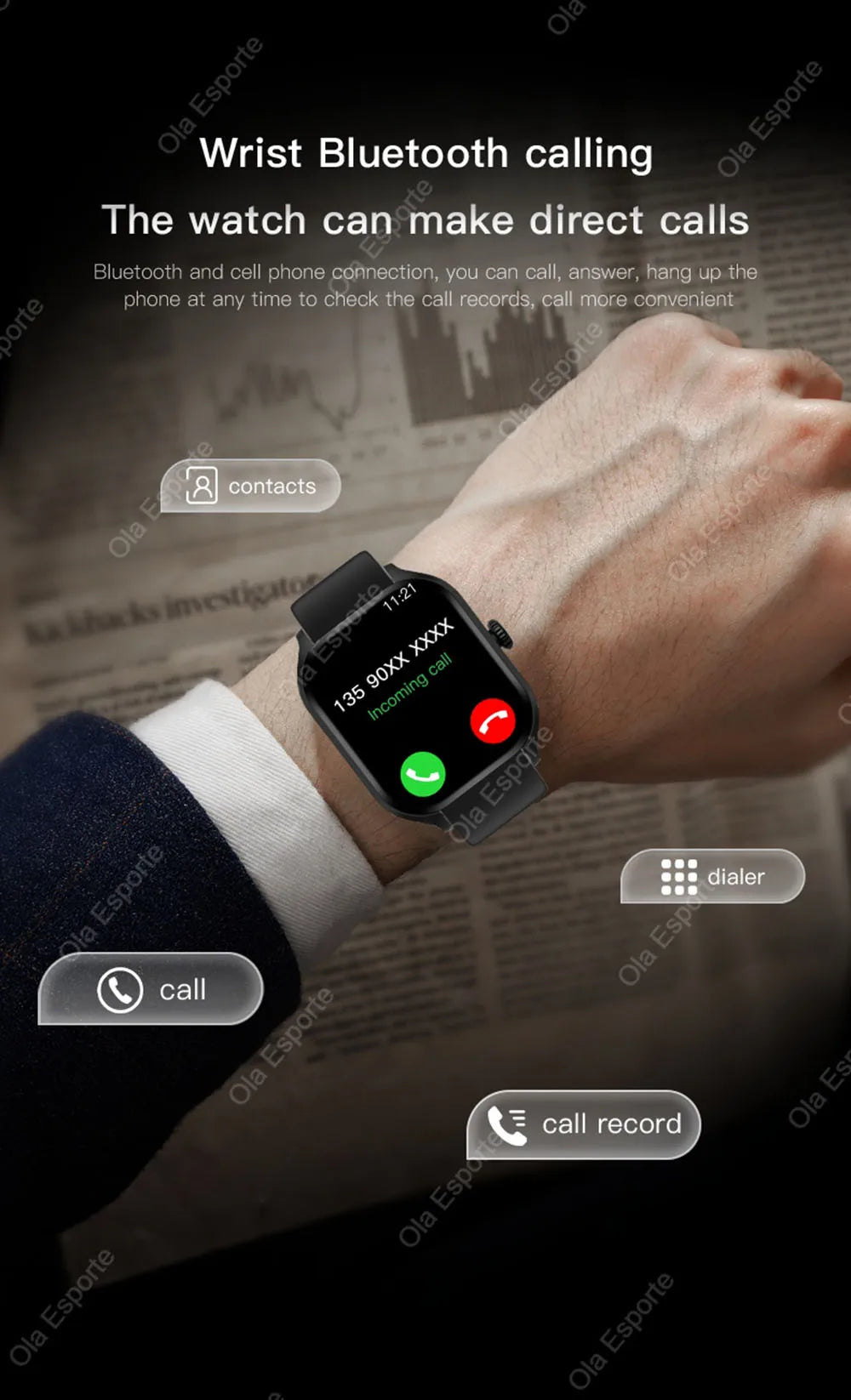 2026 New Smart Watch 2.01'' HD Display Answer Make Call Message Preview Sport Modes DIY Dial Weather Forecast For Men Women HW12