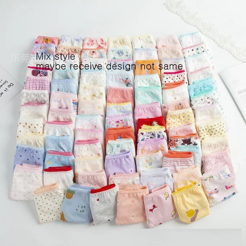 Character mix Infantil Girls Panties 12pc/bag Baby 100%Cotton Children Underwear Kids Girl Briefs 0-12year pants students