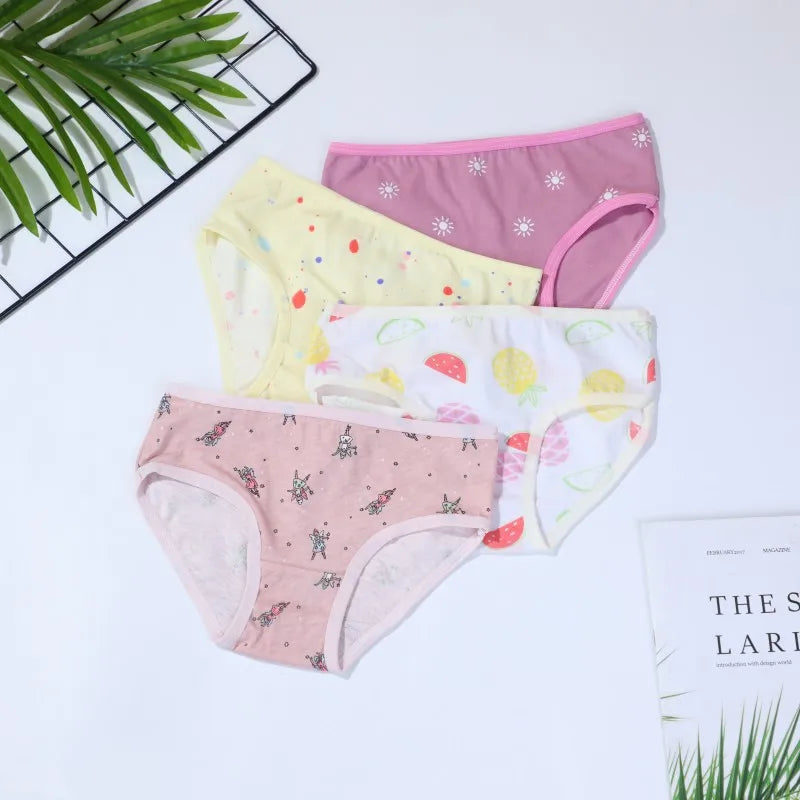 Character mix Infantil Girls Panties 12pc/bag Baby 100%Cotton Children Underwear Kids Girl Briefs 0-12year pants students