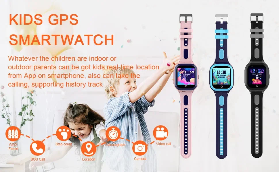 Wonlex Smart Watch Kids GPS WIFI LBS Positioning Tracker 4G Video Camera Voice Chat KT24S GEO Fence Location Child Smart-Watches