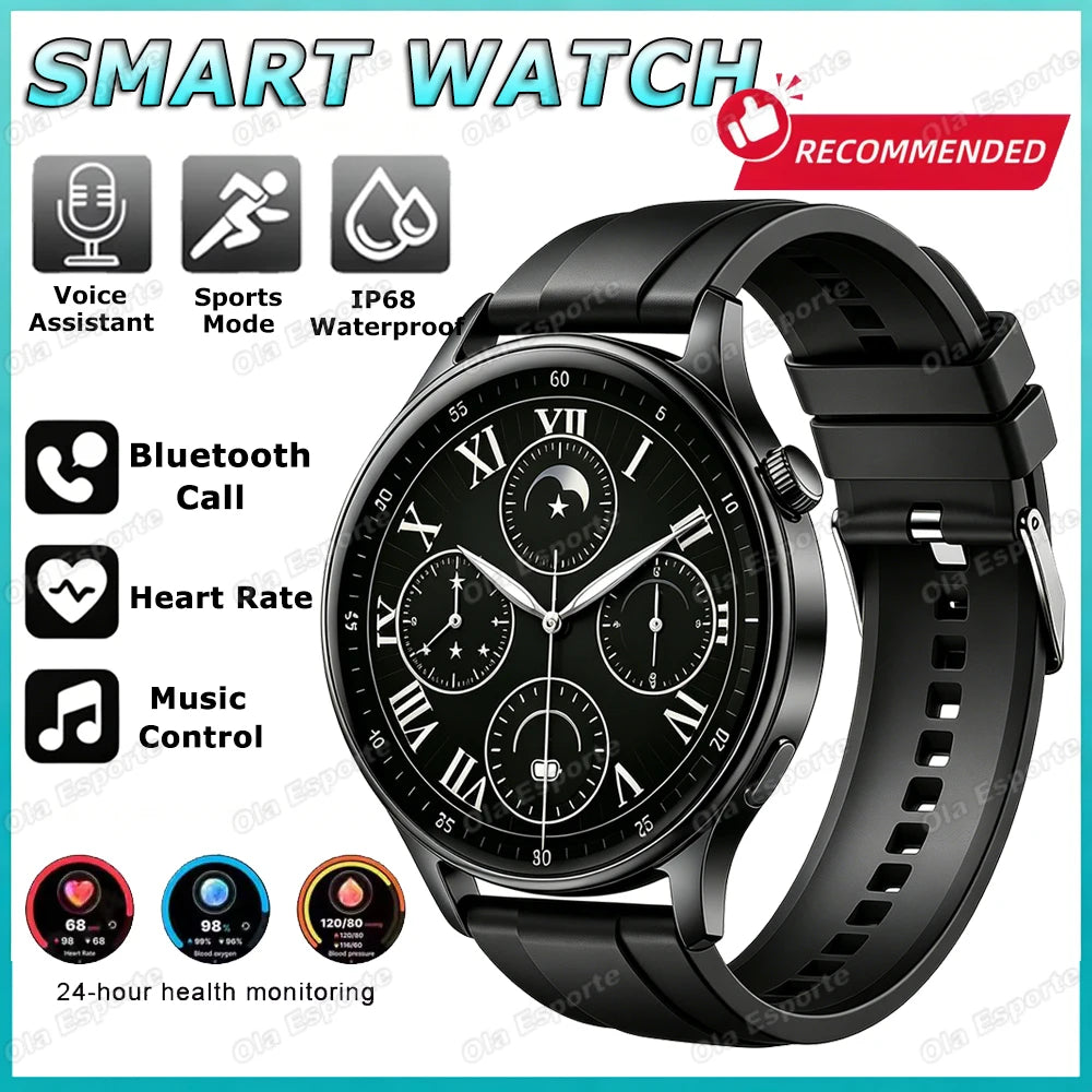 2026 New Smart Watch For Men Women 1.52" Full Touch Screen Waterproof Health and Sleep Monitor Multi-function Smart Watch HW12