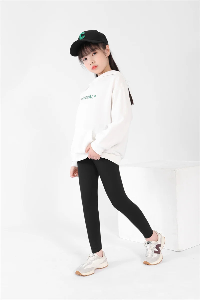 Girls Shark Pants Spring And Autumn Thin Section Baby Wear Casual Cut Sports Pants 4-12 Years Old Children's Elastic Dance Pants