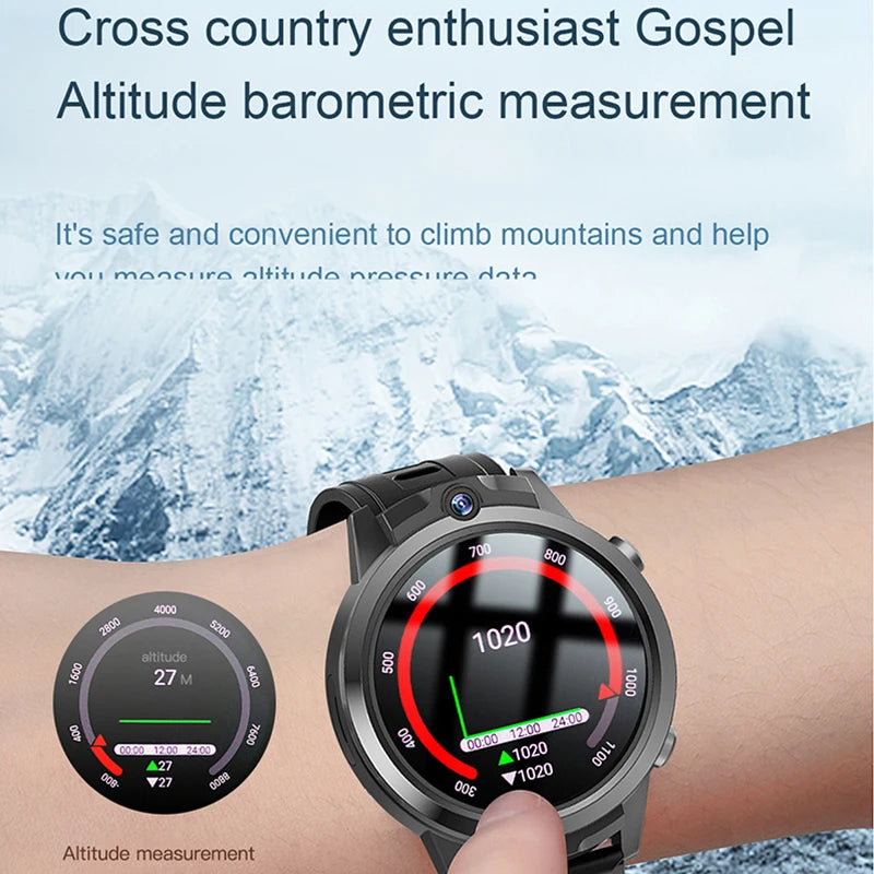 New Arival 1.6inch 4G All Netcom Can help children learn Smart Watch Dual cameras 4+6GB body temperature ECG monitoring Watch