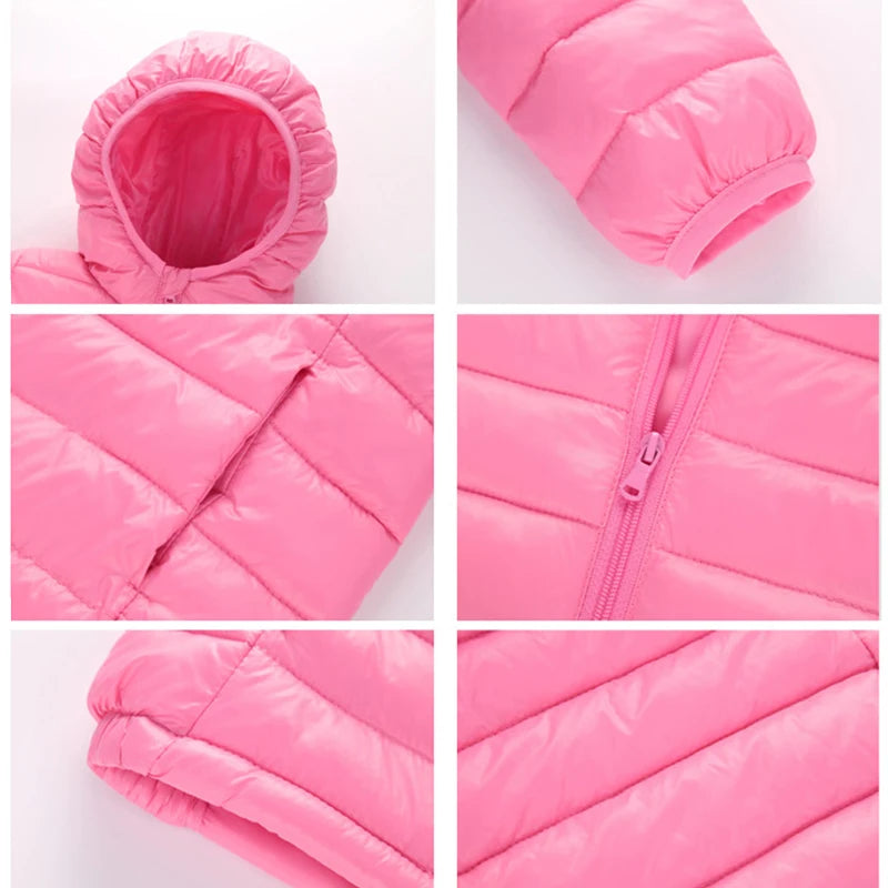 Chaquetas de invierno para niñas pequeñas, ropa para niños, abrigos cálidos para bebés y niñas, Parkas, prendas de vestir exteriores, trajes de 2 a 12 años