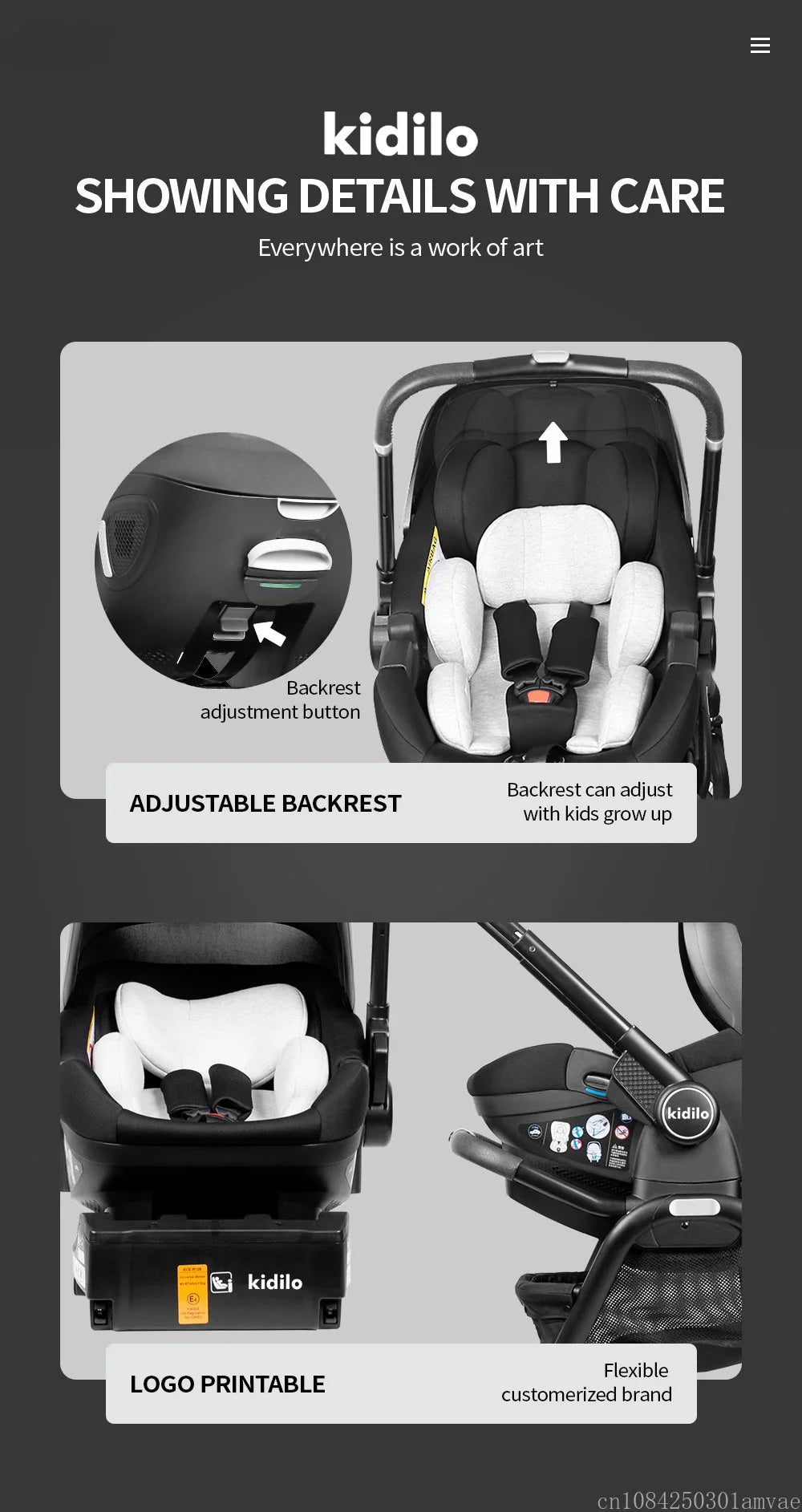 New baby stroller, Multi functional two-way newborn stroller, baby car seat ECE, 4in1 baby carriage