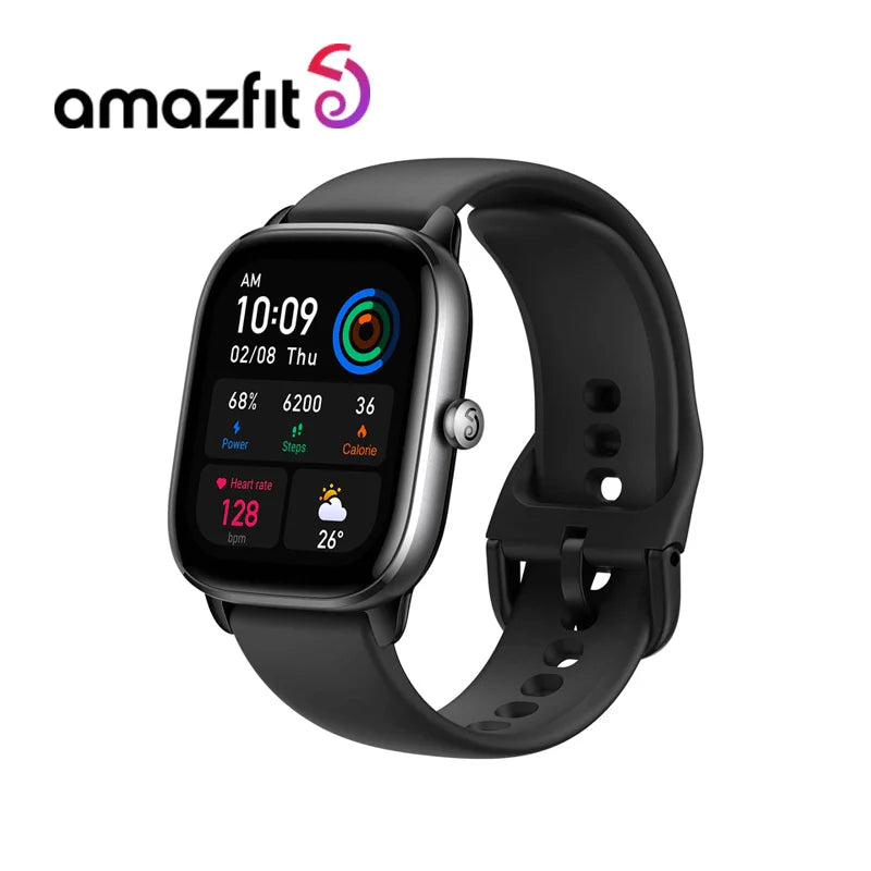 New Amazfit GTS 4 Mini Smartwatch  24H Heart Rate 120 Sports Modes Smart Watch Zepp App With Alexa Built-in For Android For iOS