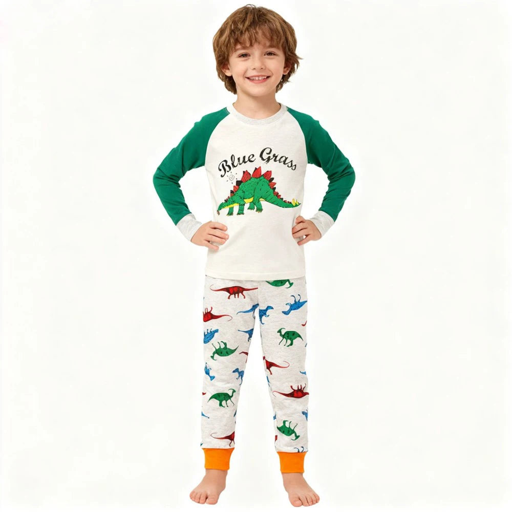 kids pajamas set baby pijama boys animal embroidery sleepwear girls cute 100% cotton soft nightwear children clothing homewear