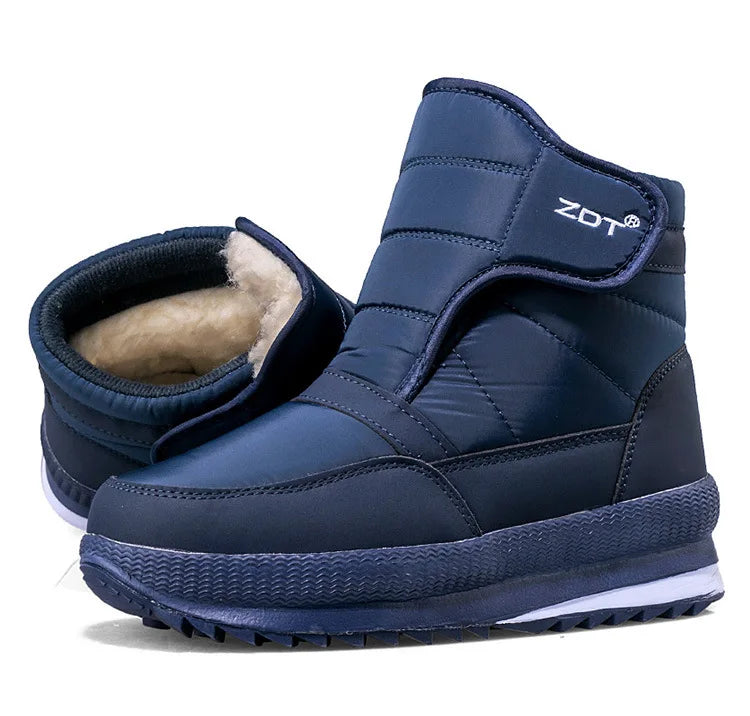 -40°C Winter Thicken Warm Men's Snow Boots Outdoor Waterproof Comfort Cotton Shoes Cold Resistant Non-slip Platform Ankle Boots