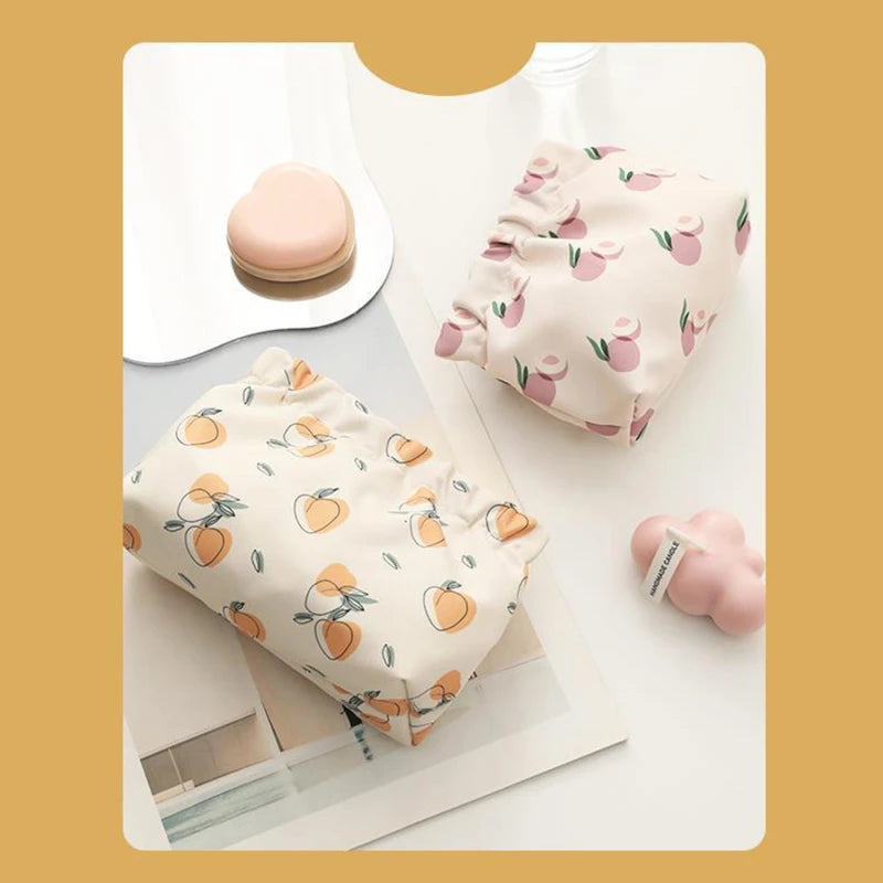 Multi Color Printed Canvas Cosmetics Storage Bag For Girl Students Key Lipstick Makeup Case Organizer Handbag Toiletry Bags