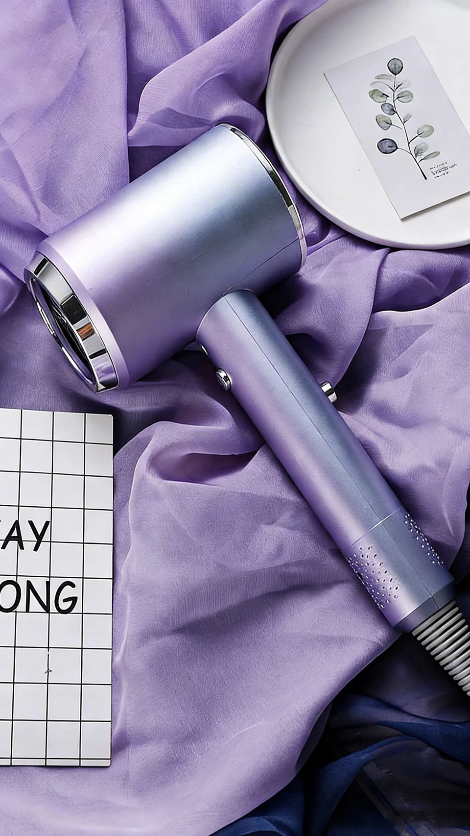 Hair Dryer 1200W Professional Powerful Hair Dryer Fast Heating Hot And Cold Adjustment Ionic Air Blow Dryer with Air Collecting