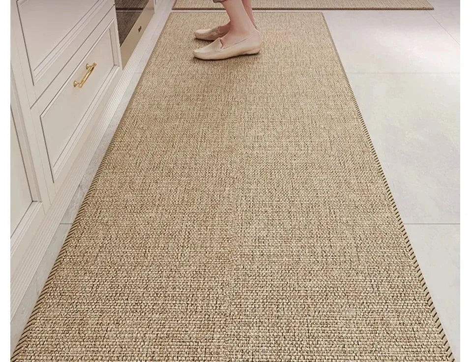 Kitchen Floor Mat Stain-resistant and Wear-resistant Carpet Home Decor Rug Soft and Comfortable Loop Fleece Carpets