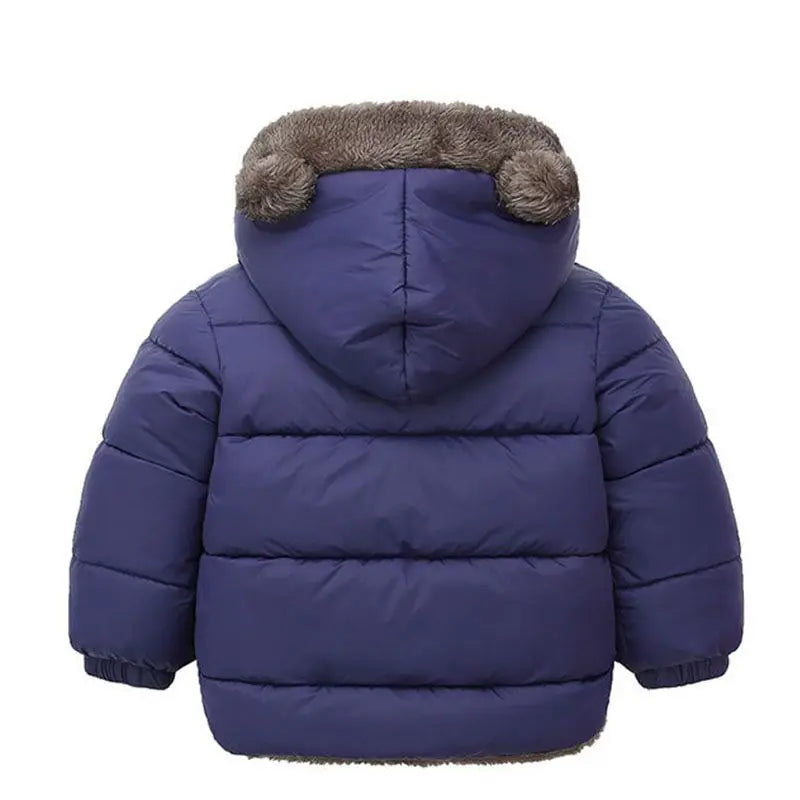 Cashmere Children Coat 2023 Autumn Winter Thicken Jacket Boys Girls Solid Color Hooded Jackets Kids Parka Outerwear 2-6 Years