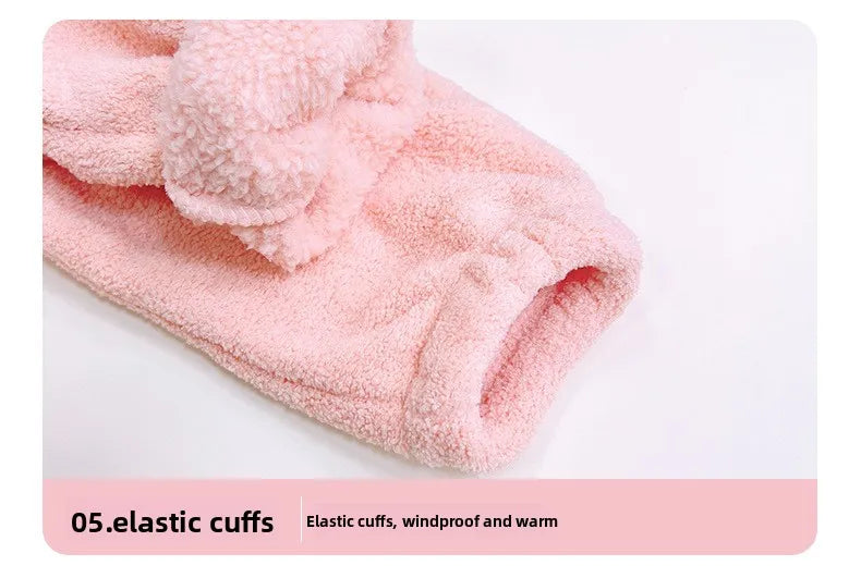 2026 New Girls Jackets Autumn Coat Winter Thermal Fleece Jacket for Children 1-10Yrs Kids Coats Warm Korean Outerwear