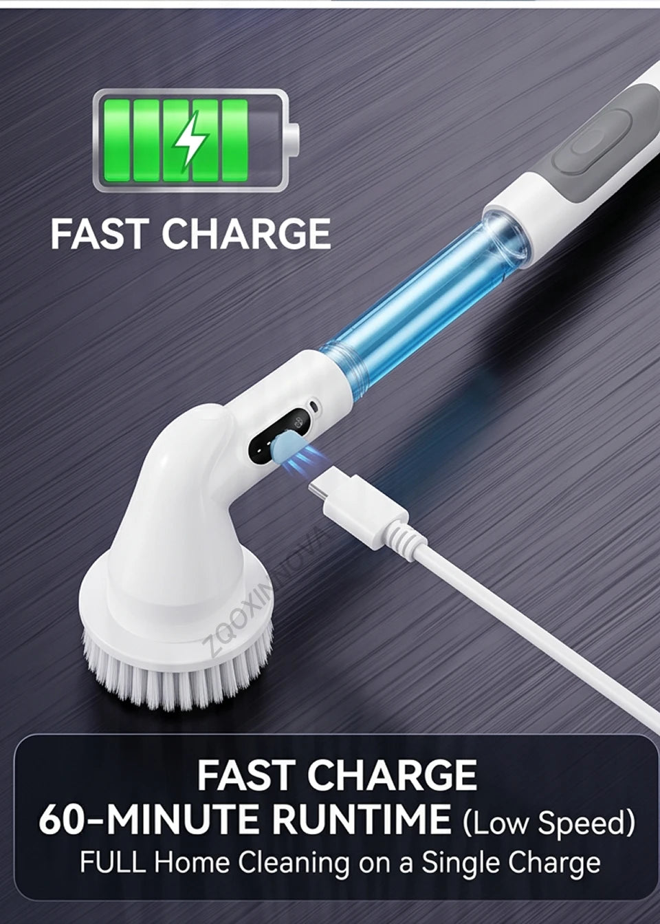Cordless Household Spin Scrubber Kitchen Gadgets Hair Brushes Bathroom Broom Toilet  Multipurpose Cleaning Brush  Electric Mops