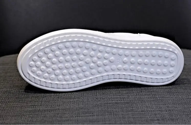 7cm Women Shoes Genuine Leather White Air Mesh Sneakers Chunky Shoes Platform Wedge Spring Autumn Breathable Summer Shoes 40