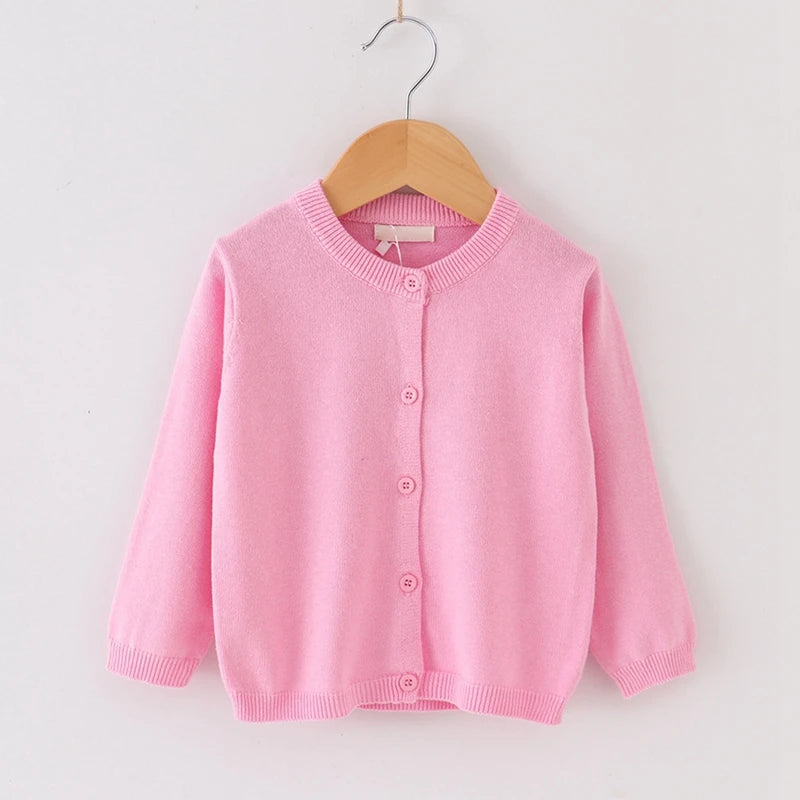 Toddler Sweaters Autumn Winter Baby Girl Boys Cotton Knitting Sweaters Infant Kids Children Cardigan Solid Color