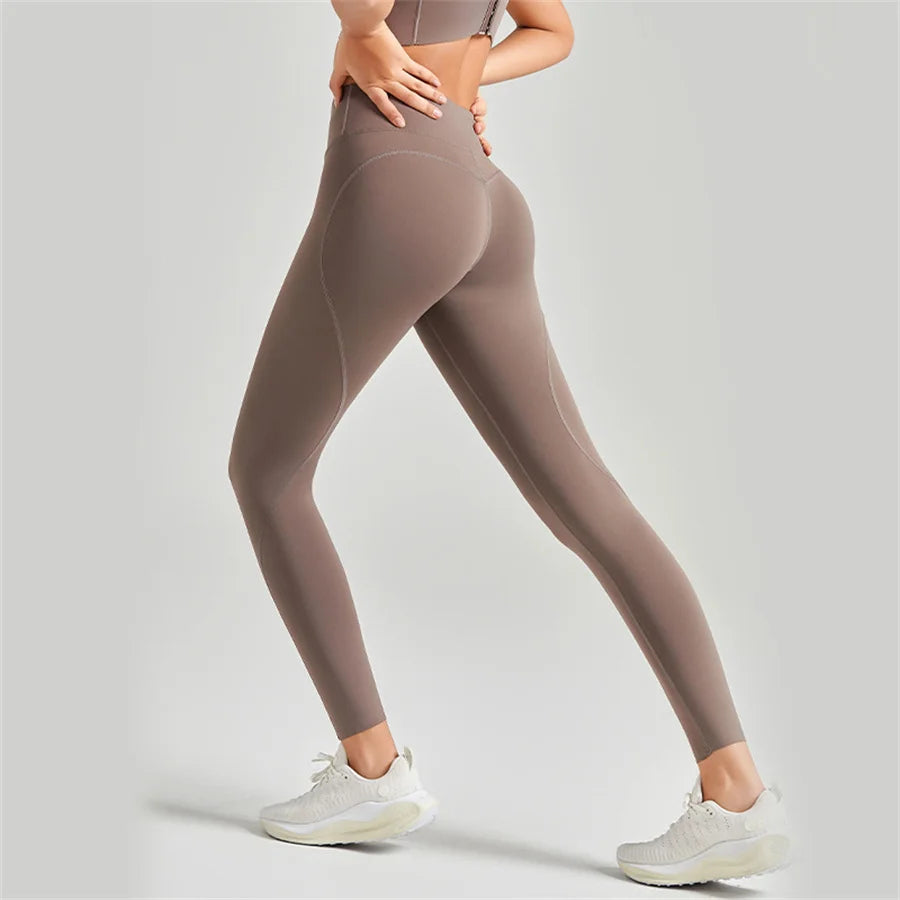 Summer Yoga Leggings For Women High Waist Breathable Quick Drying Pilates Running Jogging Fitness Girls Long Pants Gym Workout