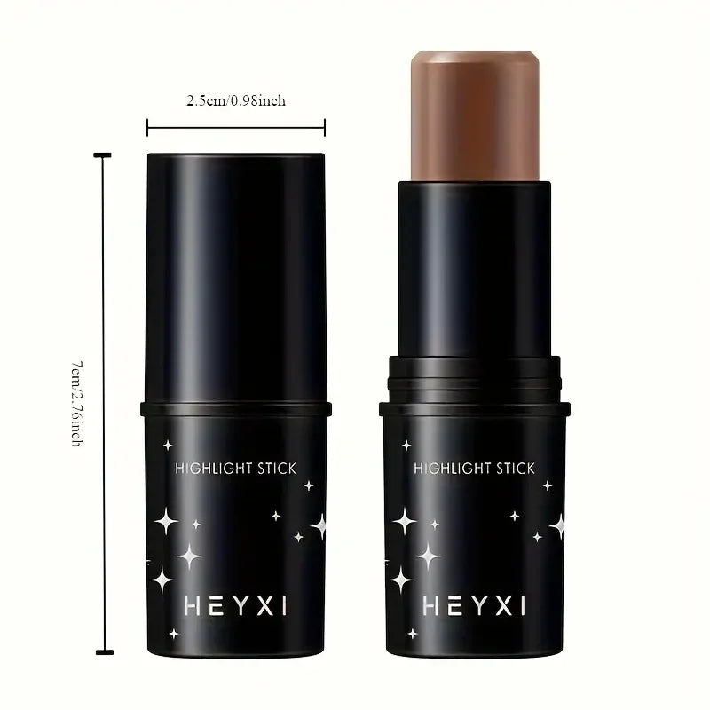 High gloss grooming stick, waterproof and sweat resistant, available in multiple colors, natural three-dimensional makeup look