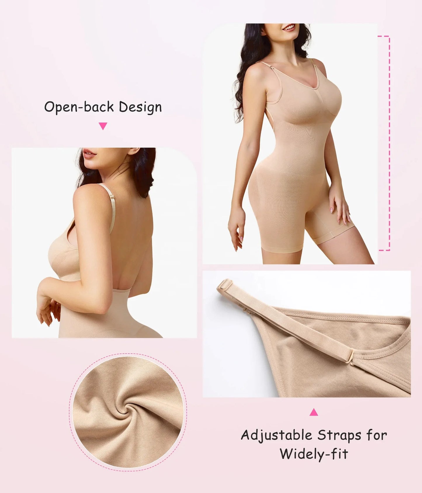 Women Colombianas Corset Slimming Butt Lifter Full Body Shaper Seamless Bodysuit Compression Open Crotch Push Up Shapewear
