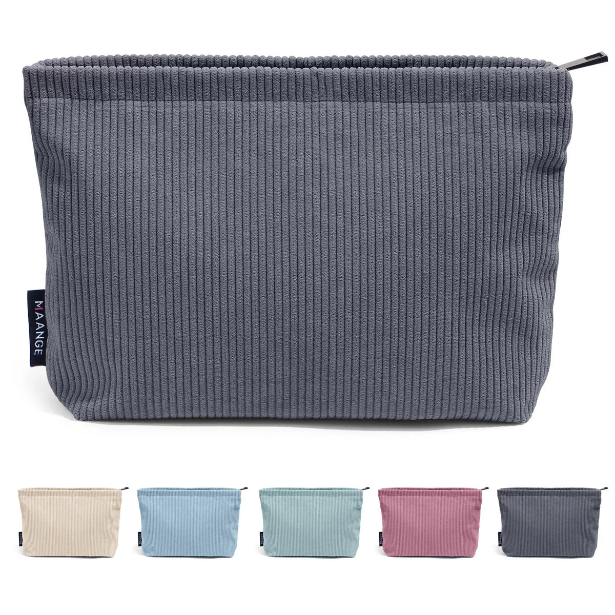 Makeup  Corduroy Travel Cosmetic Bag Portable Storage Bag Purses Women Large Capacity Zipper Make Up Organizer Storage Clutch