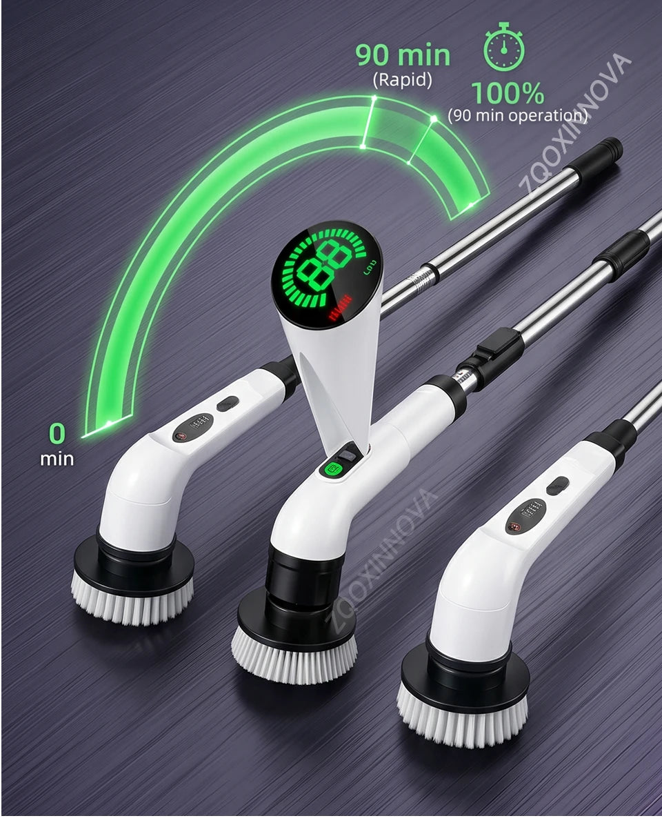 Cordless Household Spin Scrubber Kitchen Gadgets Hair Brushes Bathroom Broom Toilet  Multipurpose Cleaning Brush  Electric Mops