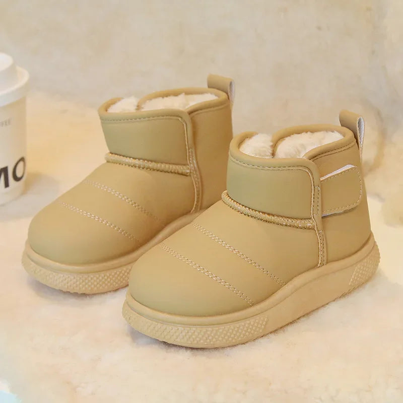 Winter Girl Outdoor Snow Boots New Causal Children's Cotton Boots for Boys Soft Warm Furry Hairy Kids Fashion School Ankle Boots