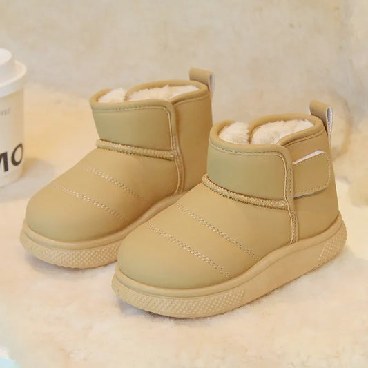 Winter Girl Outdoor Snow Boots New Causal Children's Cotton Boots for Boys Soft Warm Furry Hairy Kids Fashion School Ankle Boots