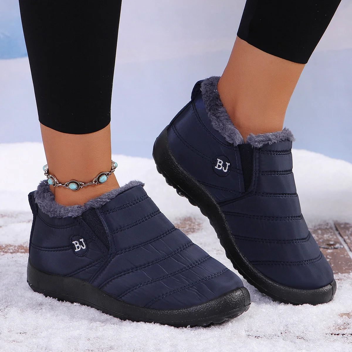 Trendy Comfort Winter Short Boots, Fashion Cold Resistant Footwear Perfect For City Shopping, Weekend Strolls