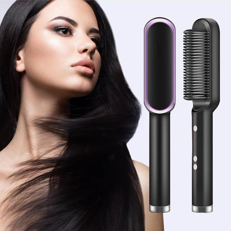 Hair Dryer Comb Curling Irons Beauty Products Hair Brushes Fast Heating Hair Straightener Comb