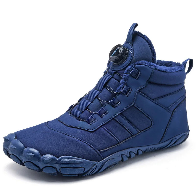 New Parent-child Winter Boots Men and Women Snow BareFoot Outdoor Non-slip Warm Fur Casual Boys/girls Sneakers Kid's Ankle Boots