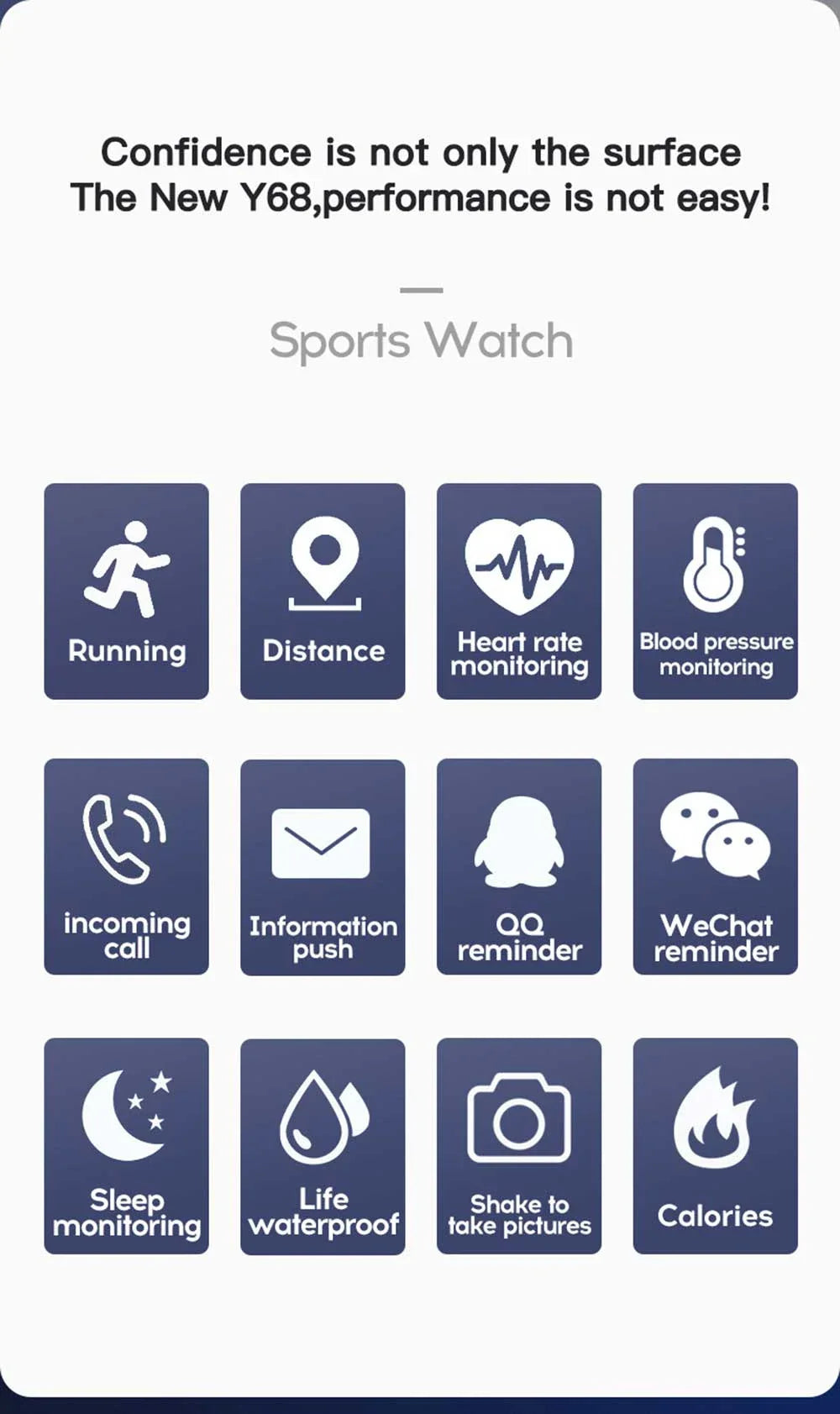 Smart Watch Men Women Wristwatches Smart Watch Message Fitness Monitor Bracelet Birthday Gift Electronic Clock For Android IOS ﻿