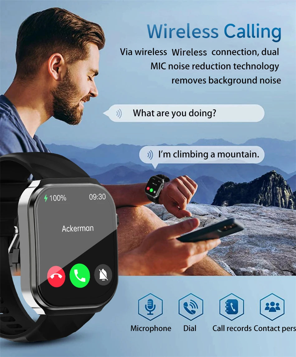LIGE ECG+PPG AI Medical Diagnosis Health Smartwatch Blood Lipids Uric Acid Smart Watch Men Waterproof Watch Women Bluetooth Call