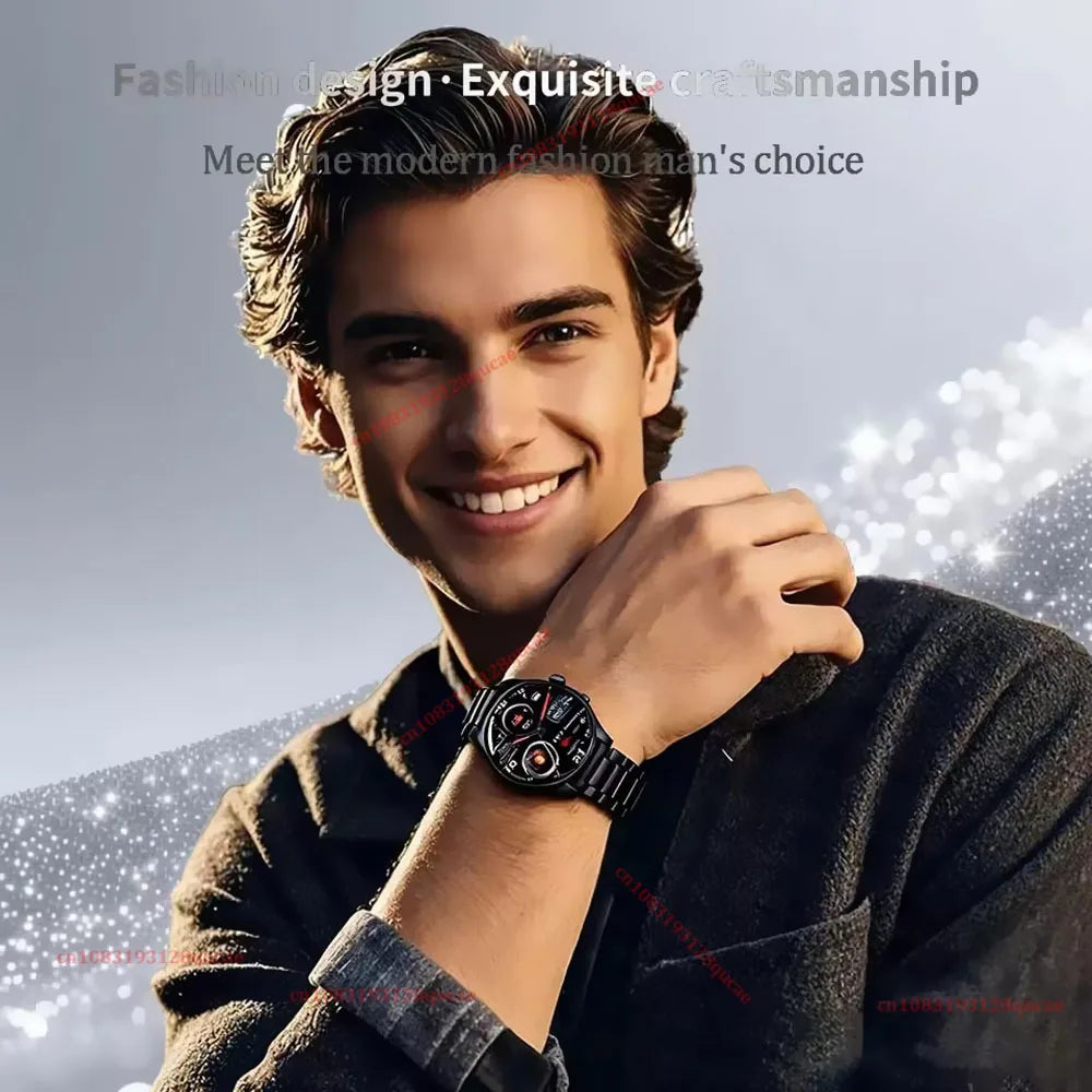 2026 New Smart Watch Men AMOLED HD Screen GPS Motion Trajectory Heart Rate Bluetooth Call SmartWatch Waterproof Android iOS Ht30