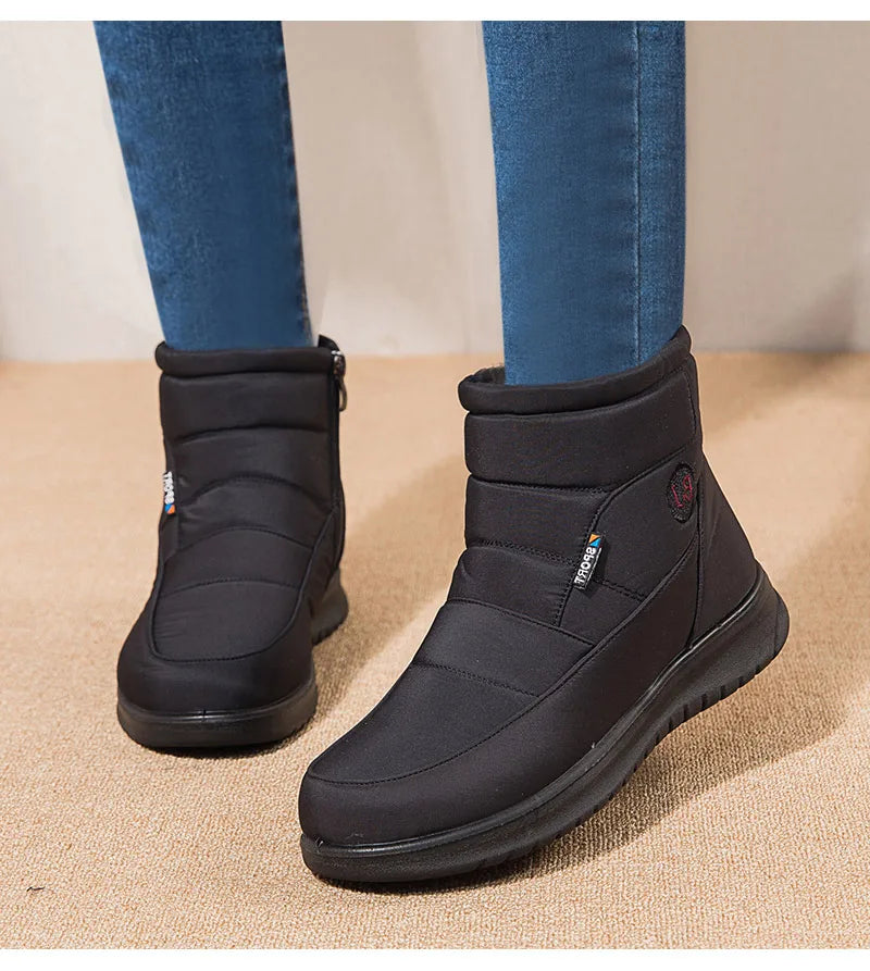 Women Boots 2024 Winter Boots For Women Waterproof Snow Boots Ankle Fur Botas Mujer Elegant Footwear Winter Shoes Women Botines