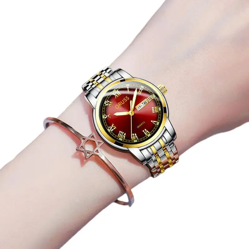 Women's Quartz Watch Luxury Minimalist Ladies Watch Precise Movement Luminous Hands Waterproof Design Niche Style Simple Elegant