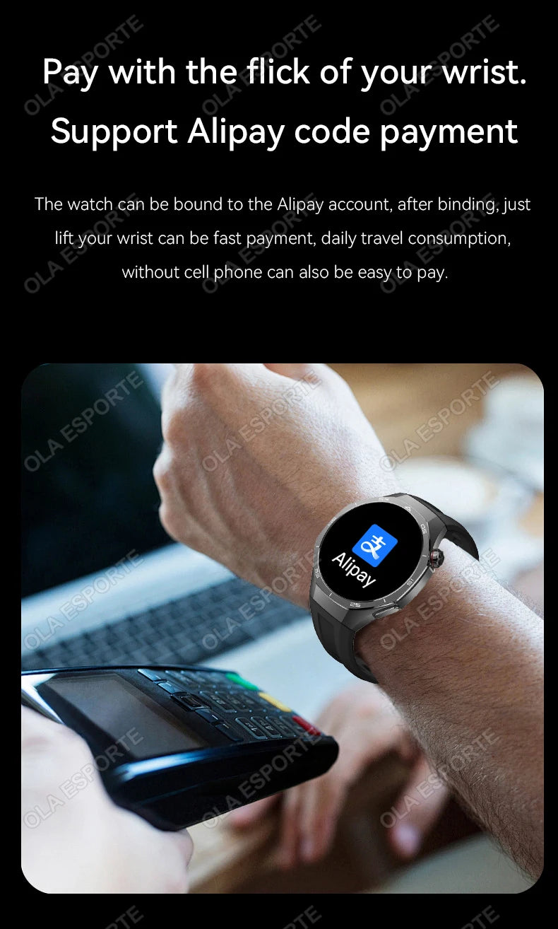 2025 New Smart Watch Men Watch 5 Pro 1.52 AMOLED Screen Bluetooth Call GPS Trajectory NFC Heart Rate Dynamic Lsland SmartWatches