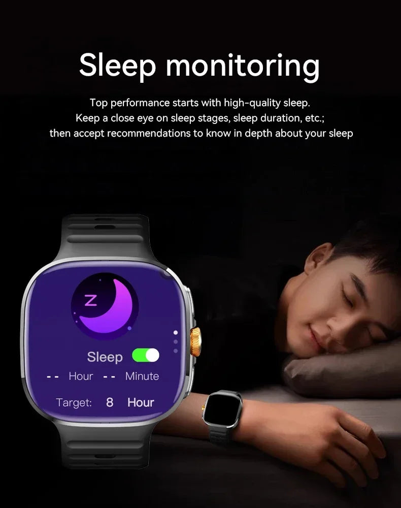 NEW Smartwatch 5G with 2.4" HD Screen 190° Rotating Camera WIFI 3D Stereo Navigation Compass NFC Bluetooth Smart Watch Men Women